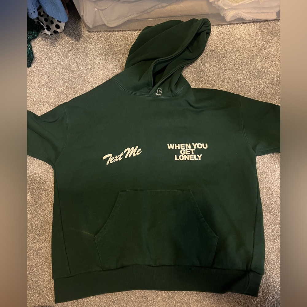 LONELY GHOST text me when you get lonely hoodie